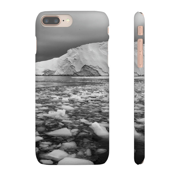 Lane of Ice In Black and White - Phone Case