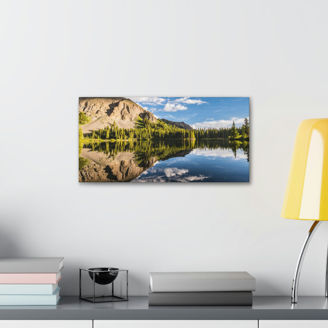 Mountain Scene Reflected - Canvas