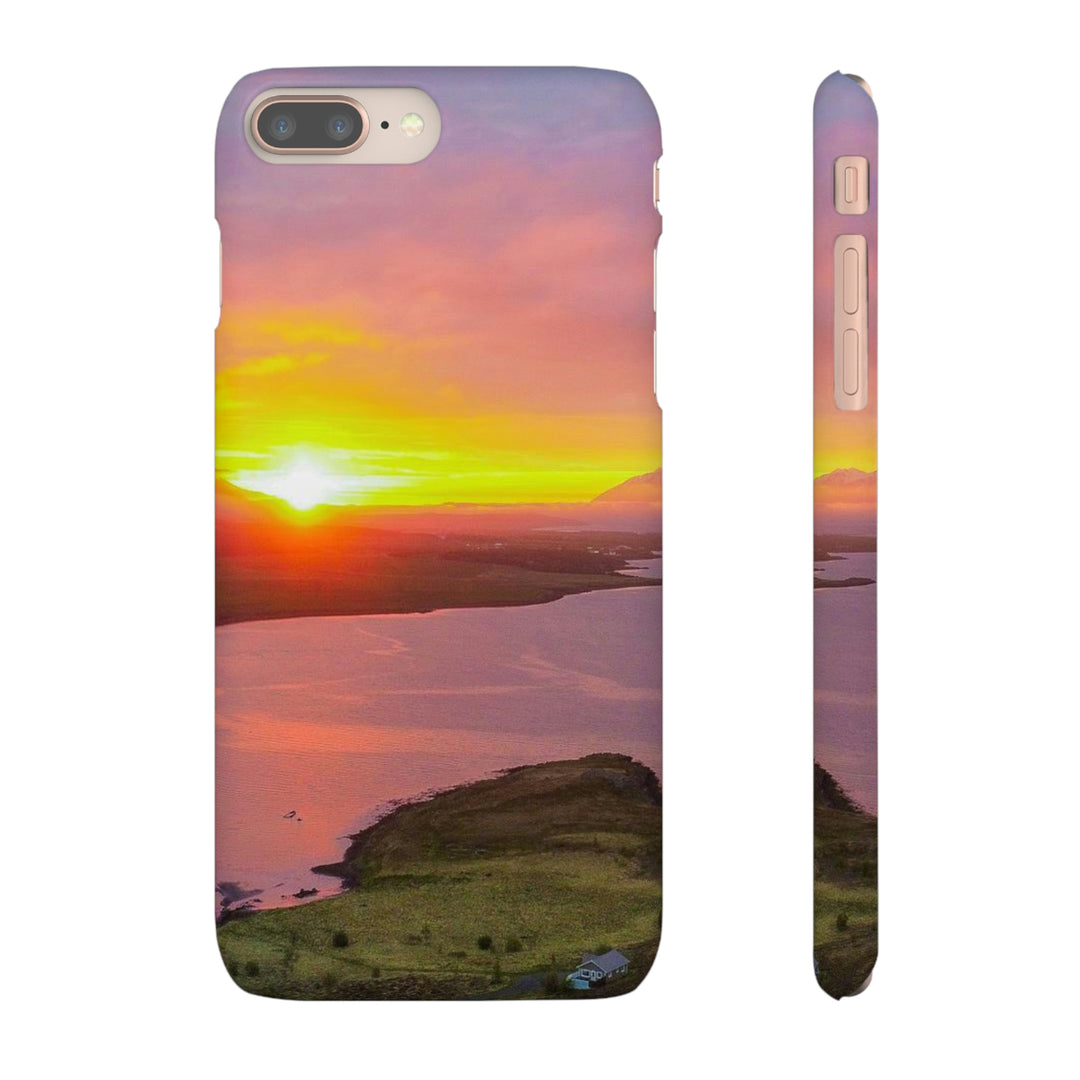 Sunset Over the Fjord Part 1 - Phone Case