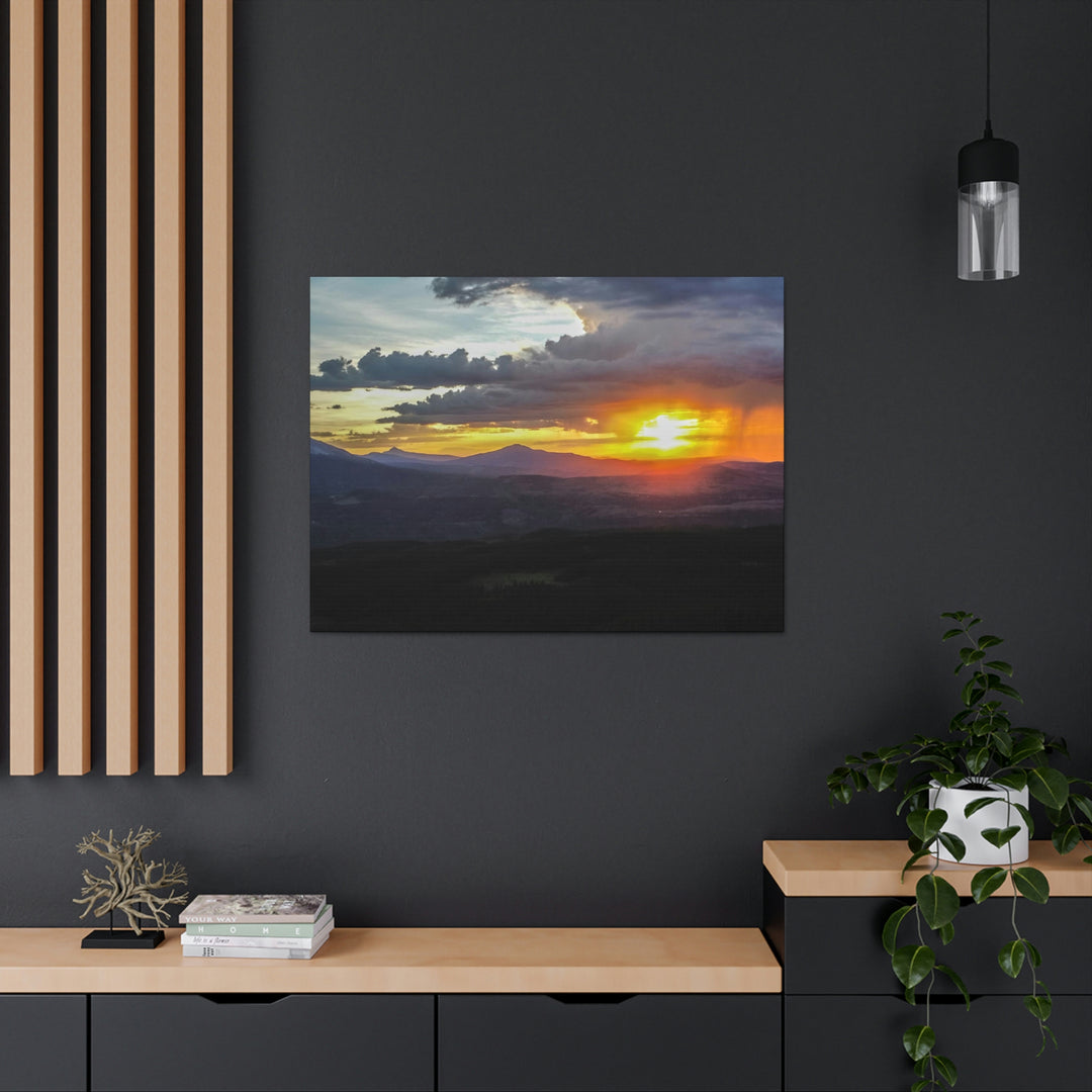 Rainy Sunset - Canvas