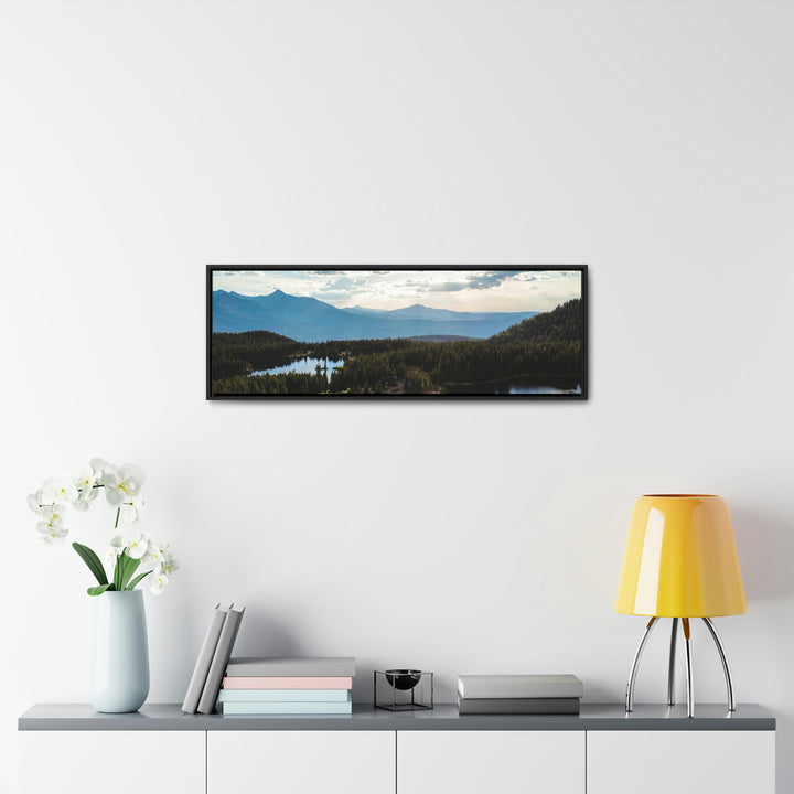 Cool Mountain Lakes - Canvas with Frame