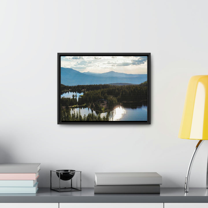 Cool Mountain Lakes - Canvas with Frame