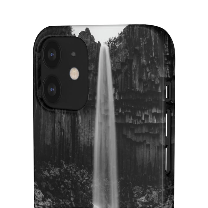 Svartifoss in Black and White - Phone Case