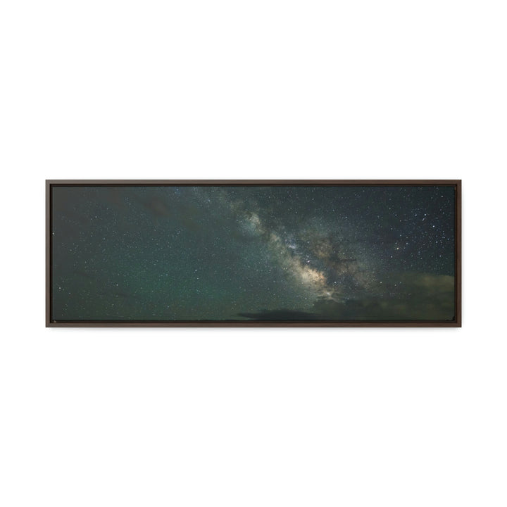 Milky Way Through the Clouds Part 2 - Canvas with Frame