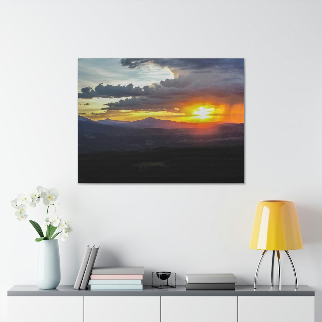 Rainy Sunset - Canvas