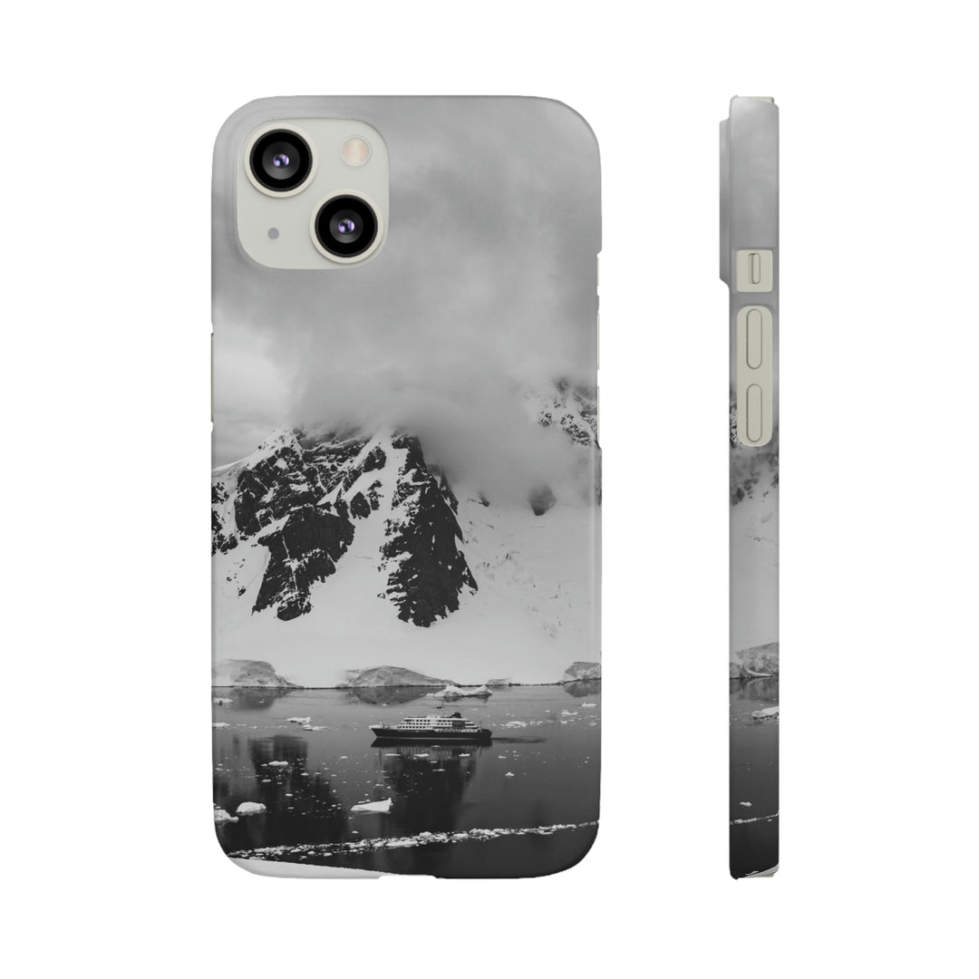 Peaceful Anchoring in Black and White - Phone Case