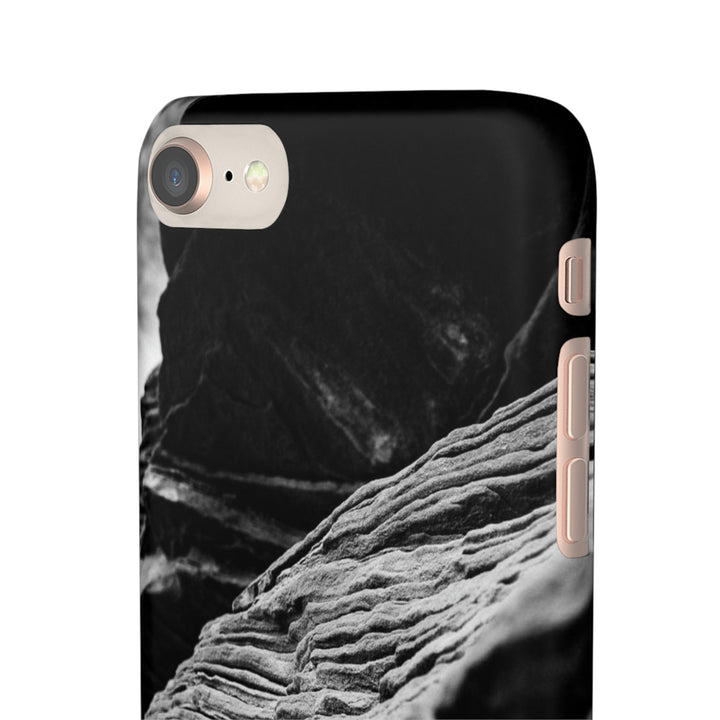 Layers of Rock in Black and White - Phone Case