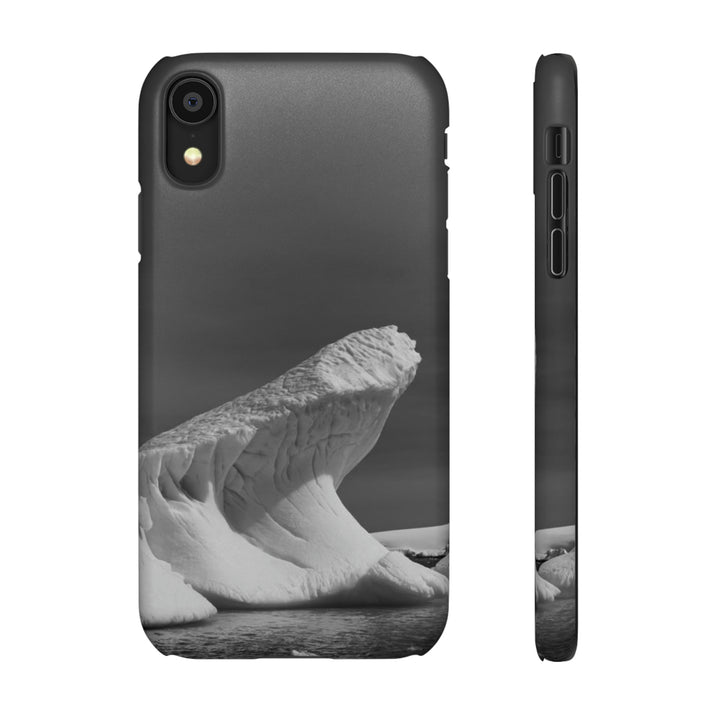 The Angles of an Iceberg in Black and White - Phone Case