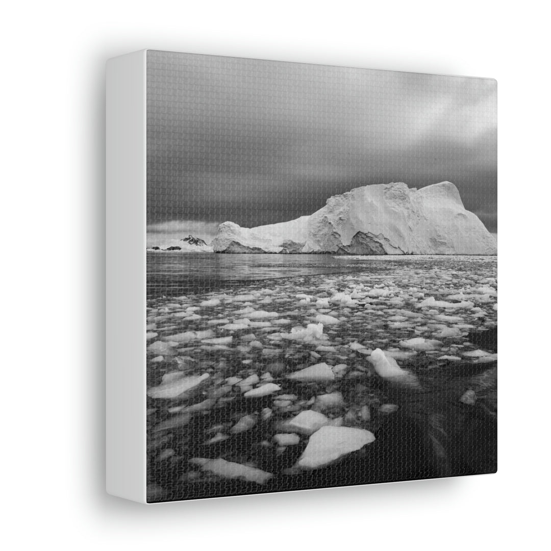 Lane of Ice In Black and White - Canvas