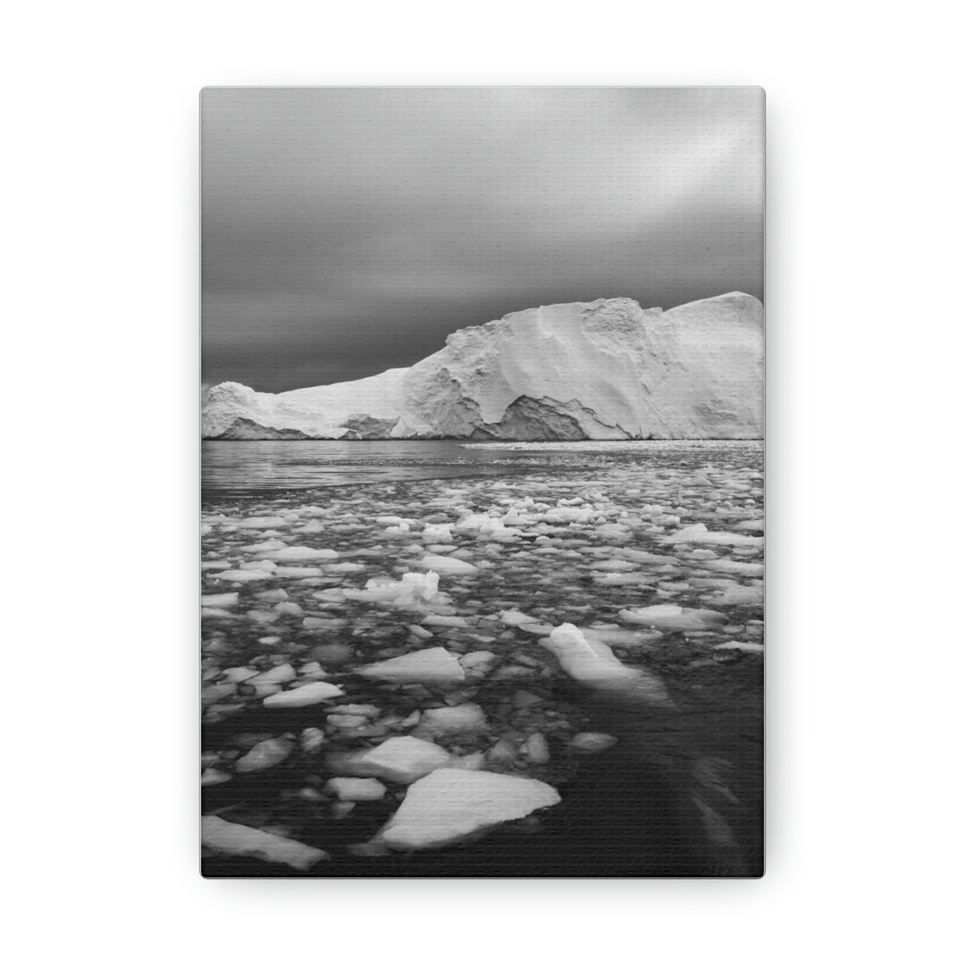 Lane of Ice In Black and White - Canvas