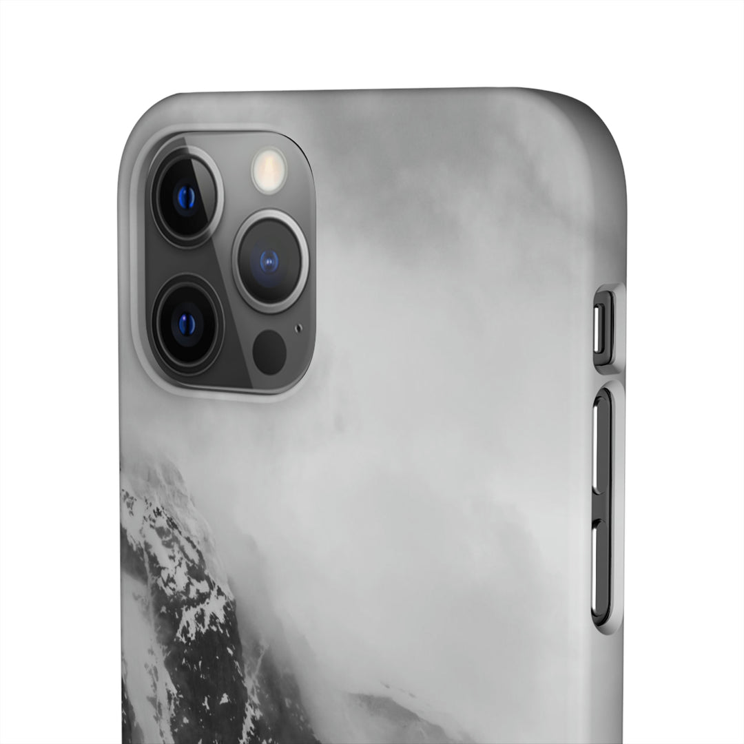 The Mist Descends in Black and White - Phone Case