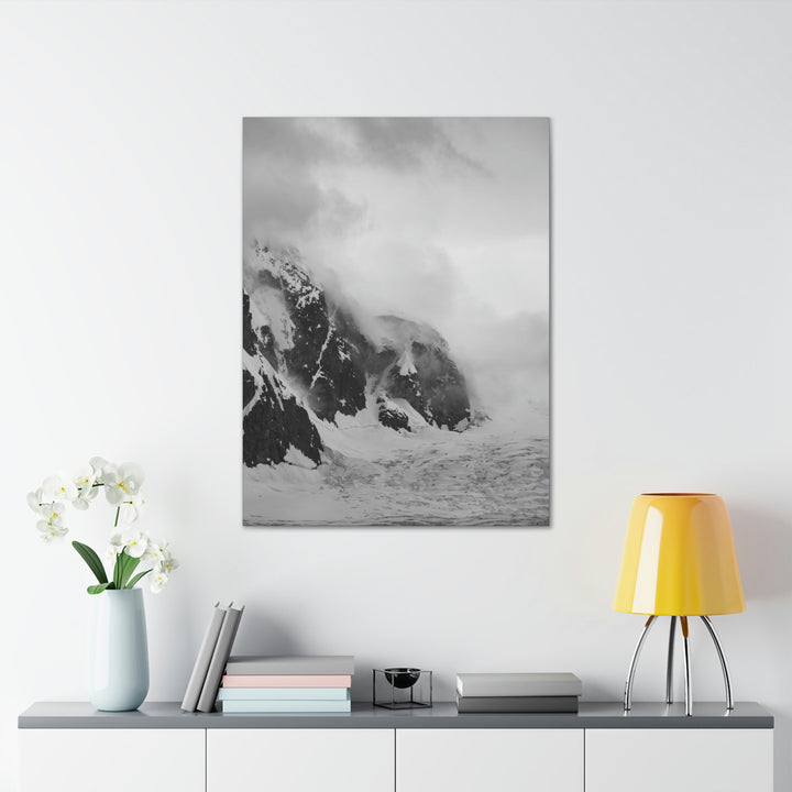 The Mist Descends in Black and White - Canvas