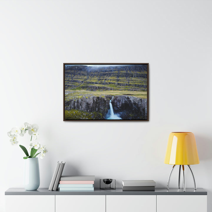 A Remote Waterfall - Canvas with Frame