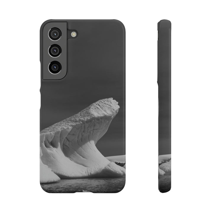 The Angles of an Iceberg in Black and White - Phone Case