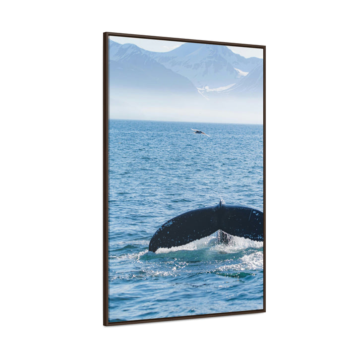 A Whale and A Mountain - Canvas with Frame