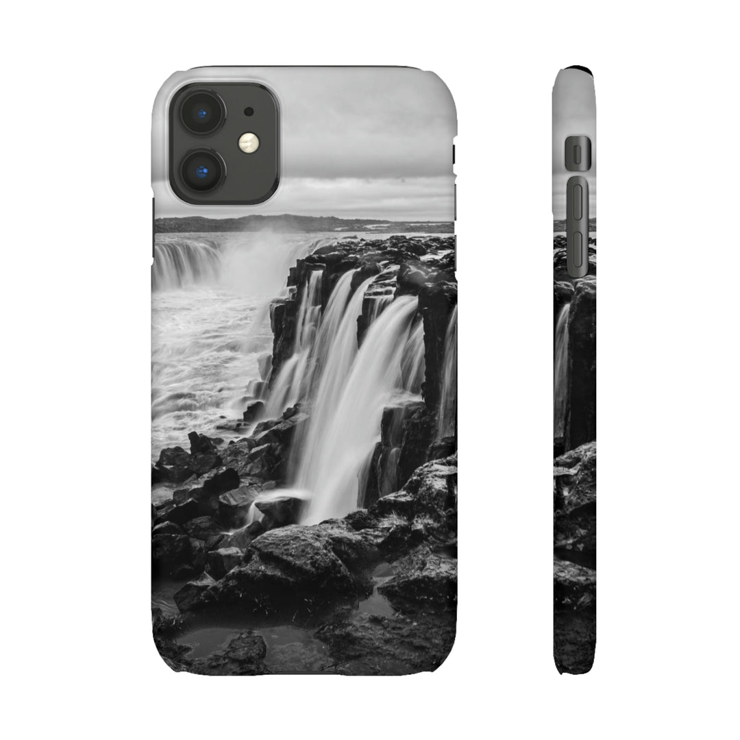 Selfoss in Black and White - Phone Case