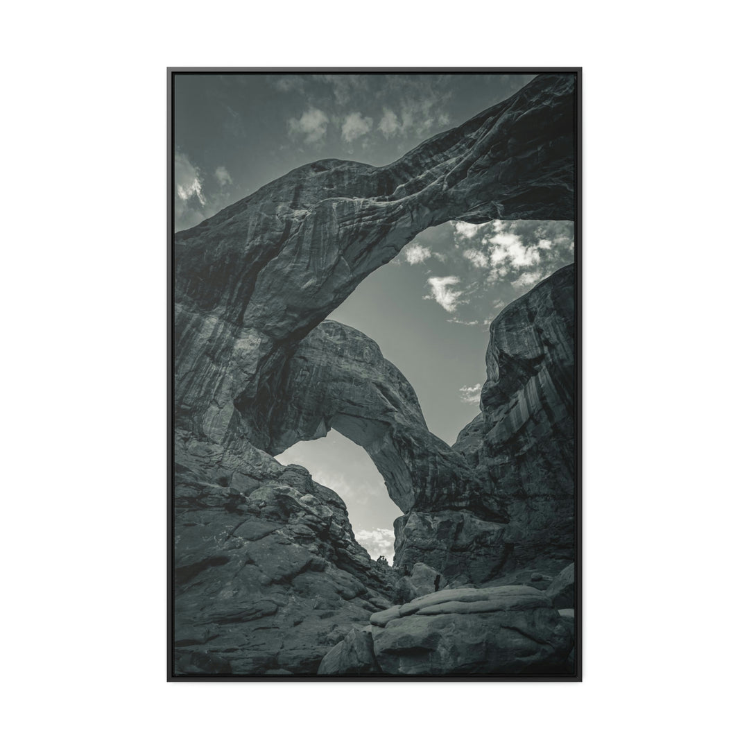 Natural Frames Part 4 in Black and White - Canvas with Frame