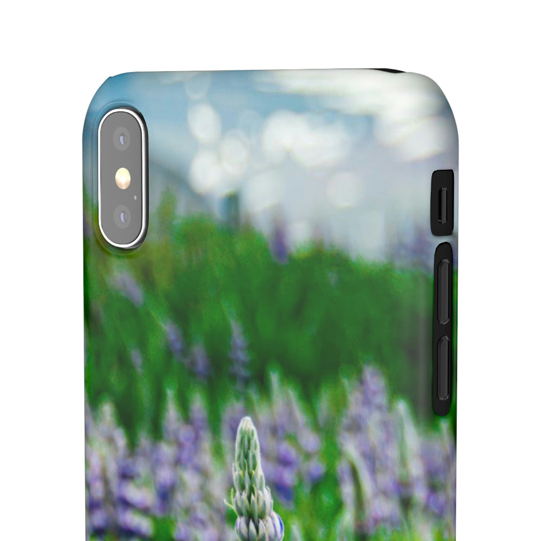 Glowing Lupin with Mountains - Phone Case