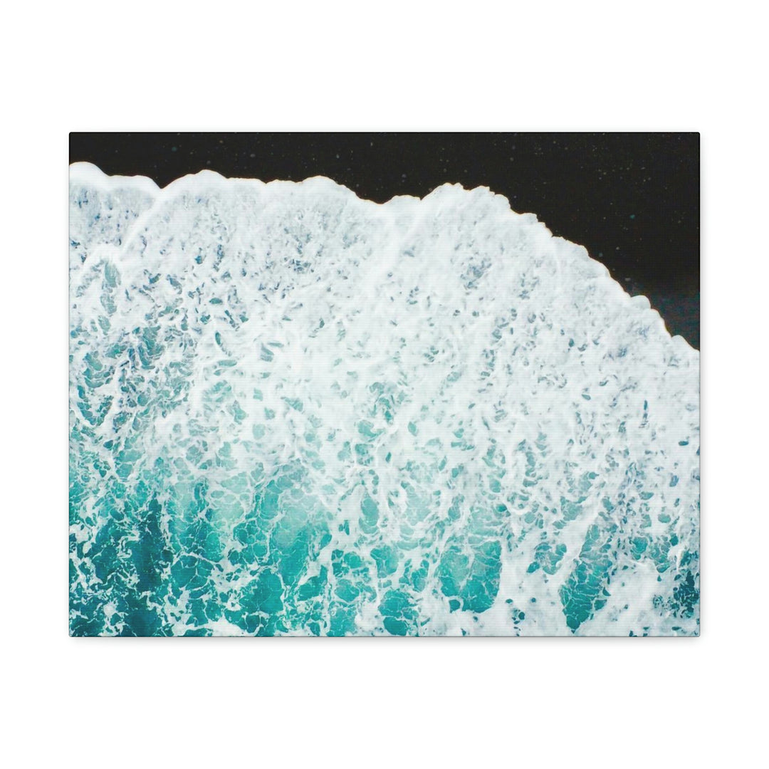 A Wave on Volcanic Sand - Canvas