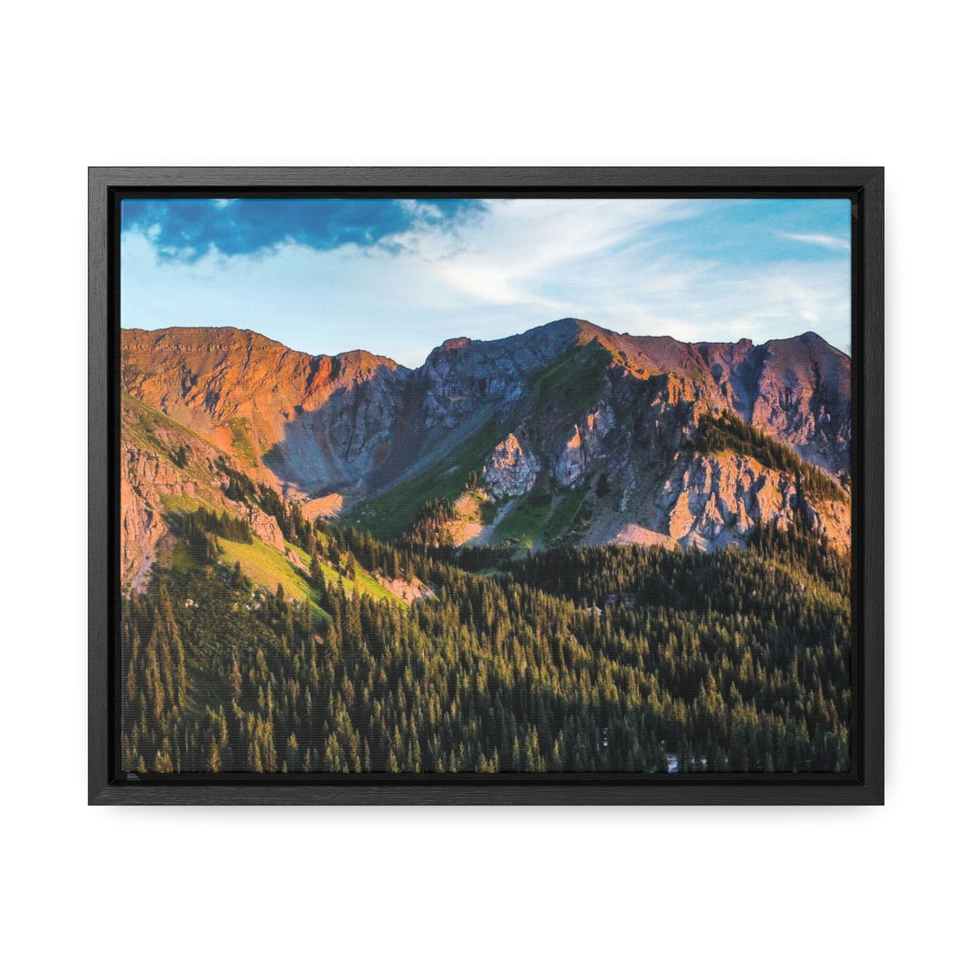 Fading Mountain Light - Canvas with Frame