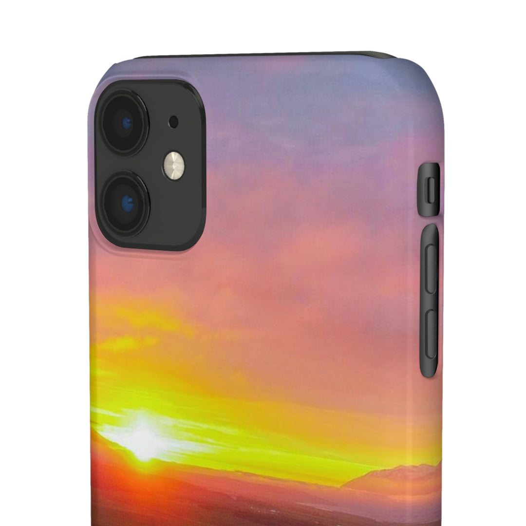 Sunset Over the Fjord Part 1 - Phone Case