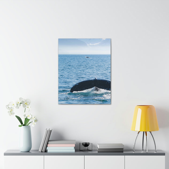 A Whale and A Mountain - Canvas