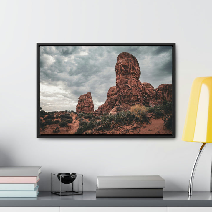 Dramatic Rocks - Canvas with Frame