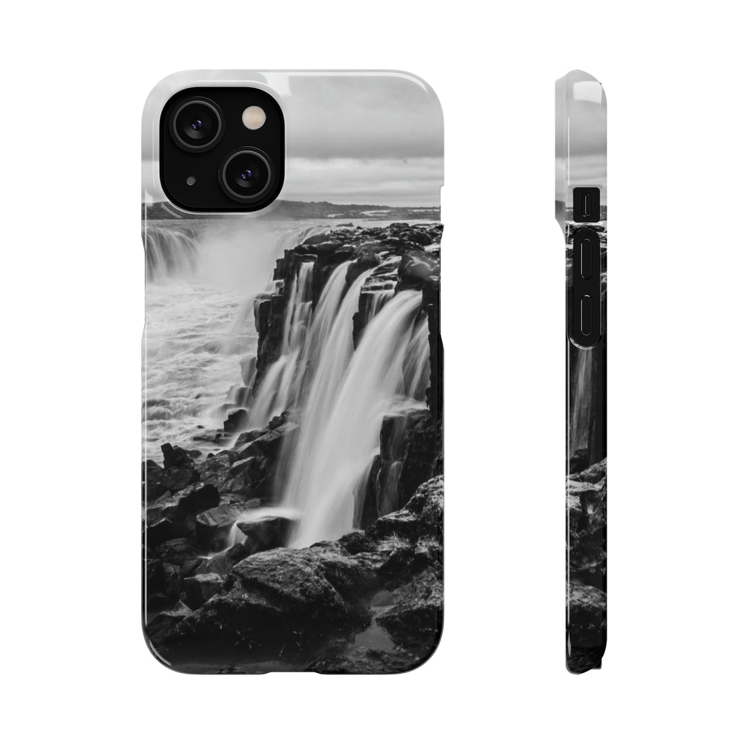 Selfoss in Black and White - Phone Case