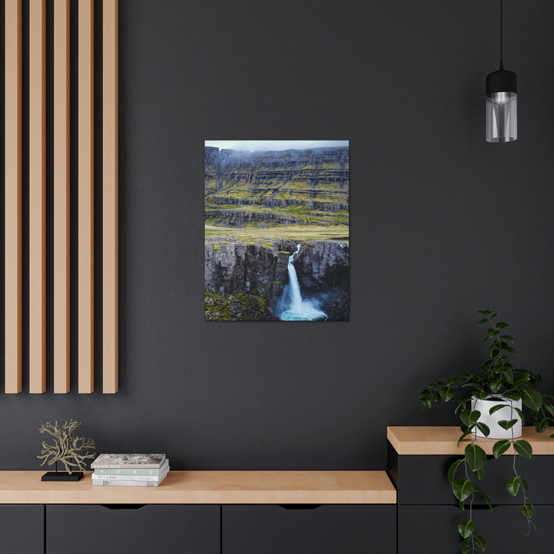 A Remote Waterfall - Canvas