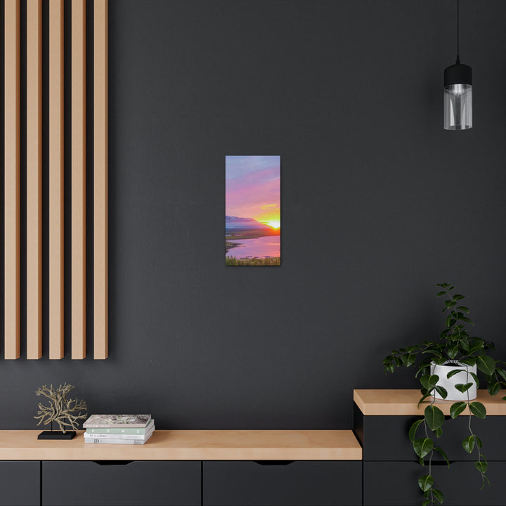 Sunset Over the Fjord Part 2 - Canvas