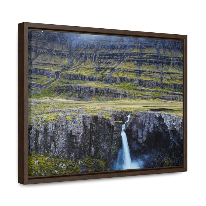 A Remote Waterfall - Canvas with Frame