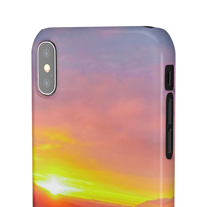 Sunset Over the Fjord Part 1 - Phone Case