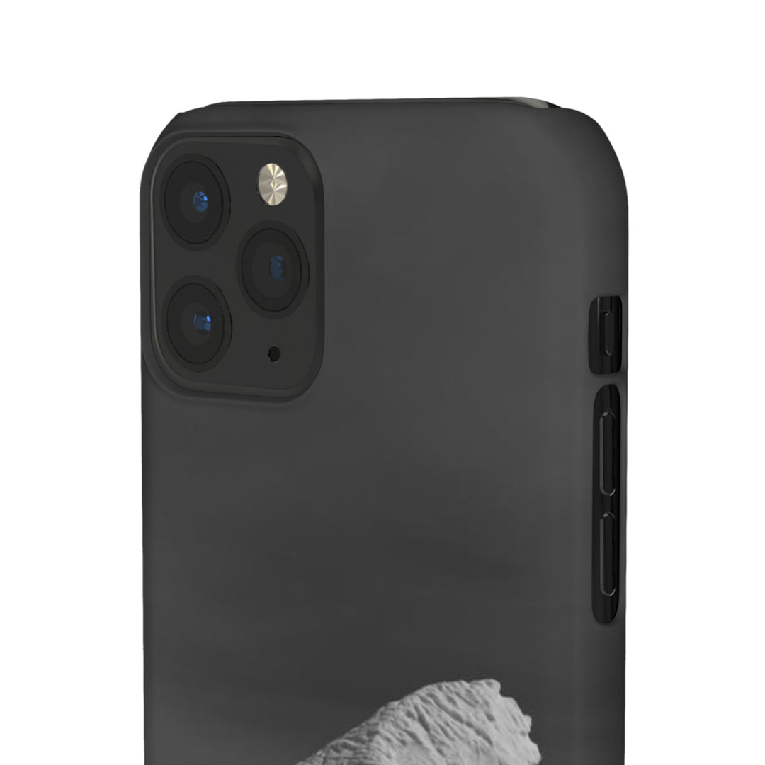 The Angles of an Iceberg in Black and White - Phone Case