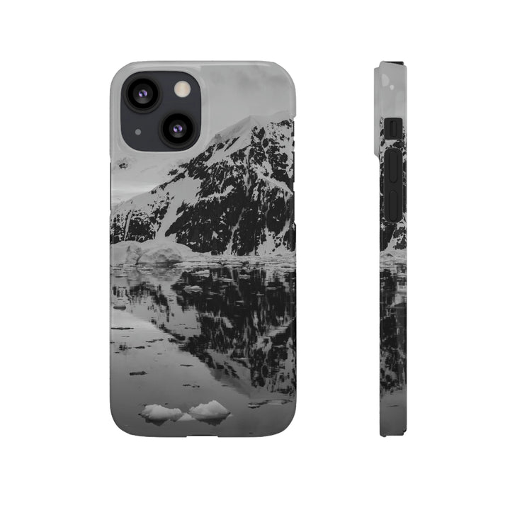 Reflected Calm in Black and White - Phone Case