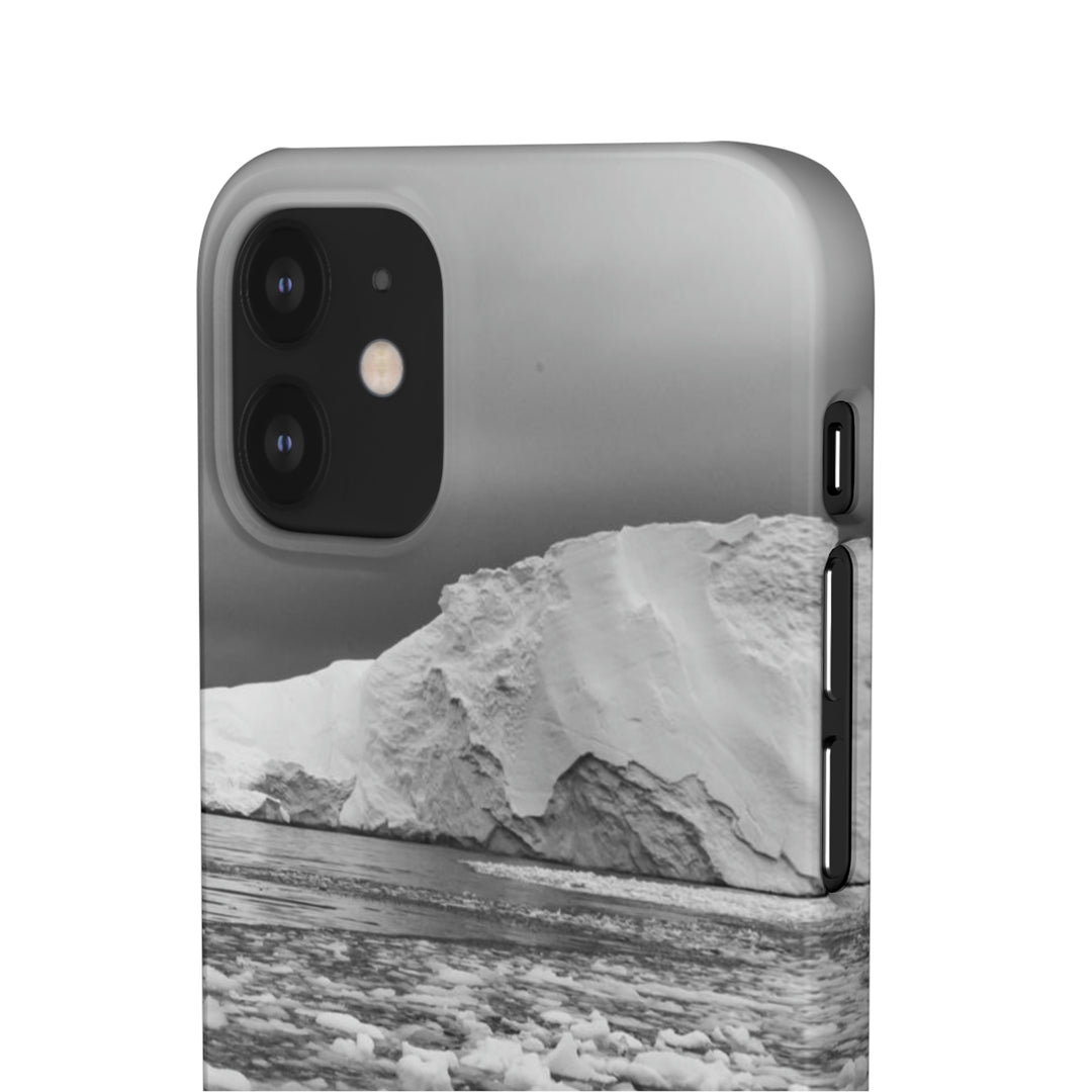 Lane of Ice In Black and White - Phone Case