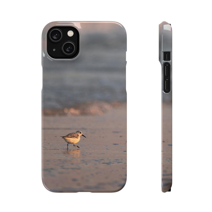 Sanderling in Soft Dusk Light - Phone Case