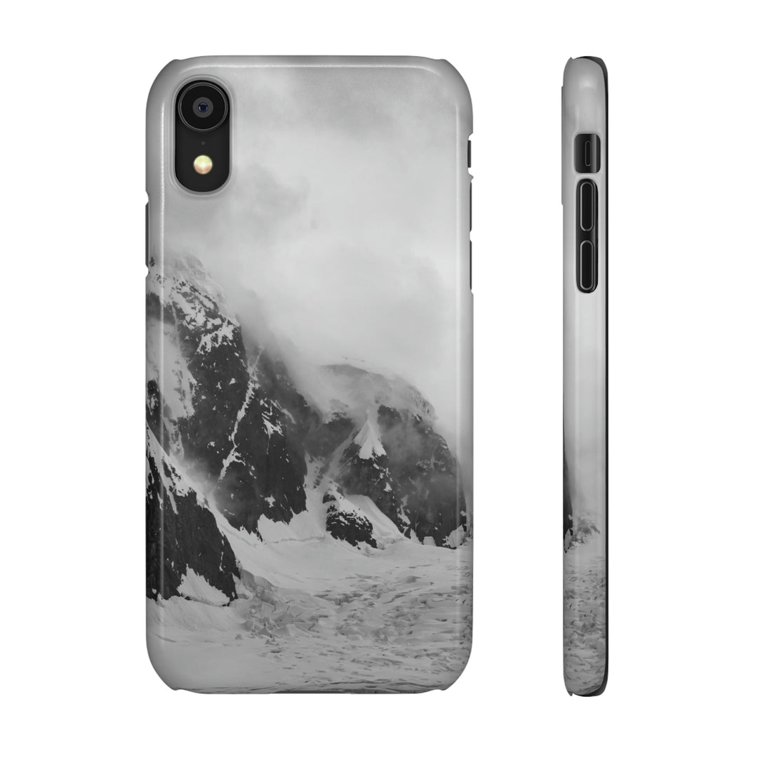 The Mist Descends in Black and White - Phone Case