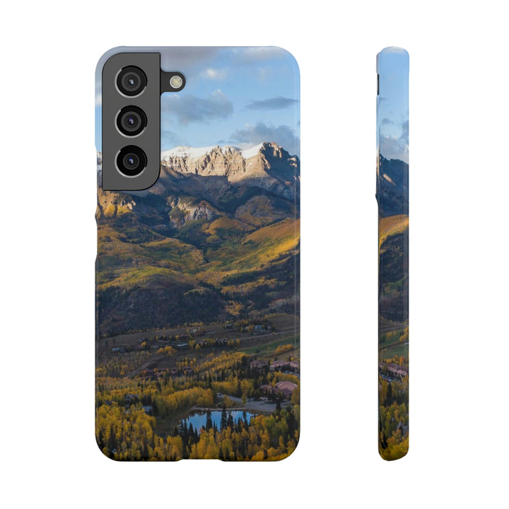 Glowing Mountainside - Phone Case