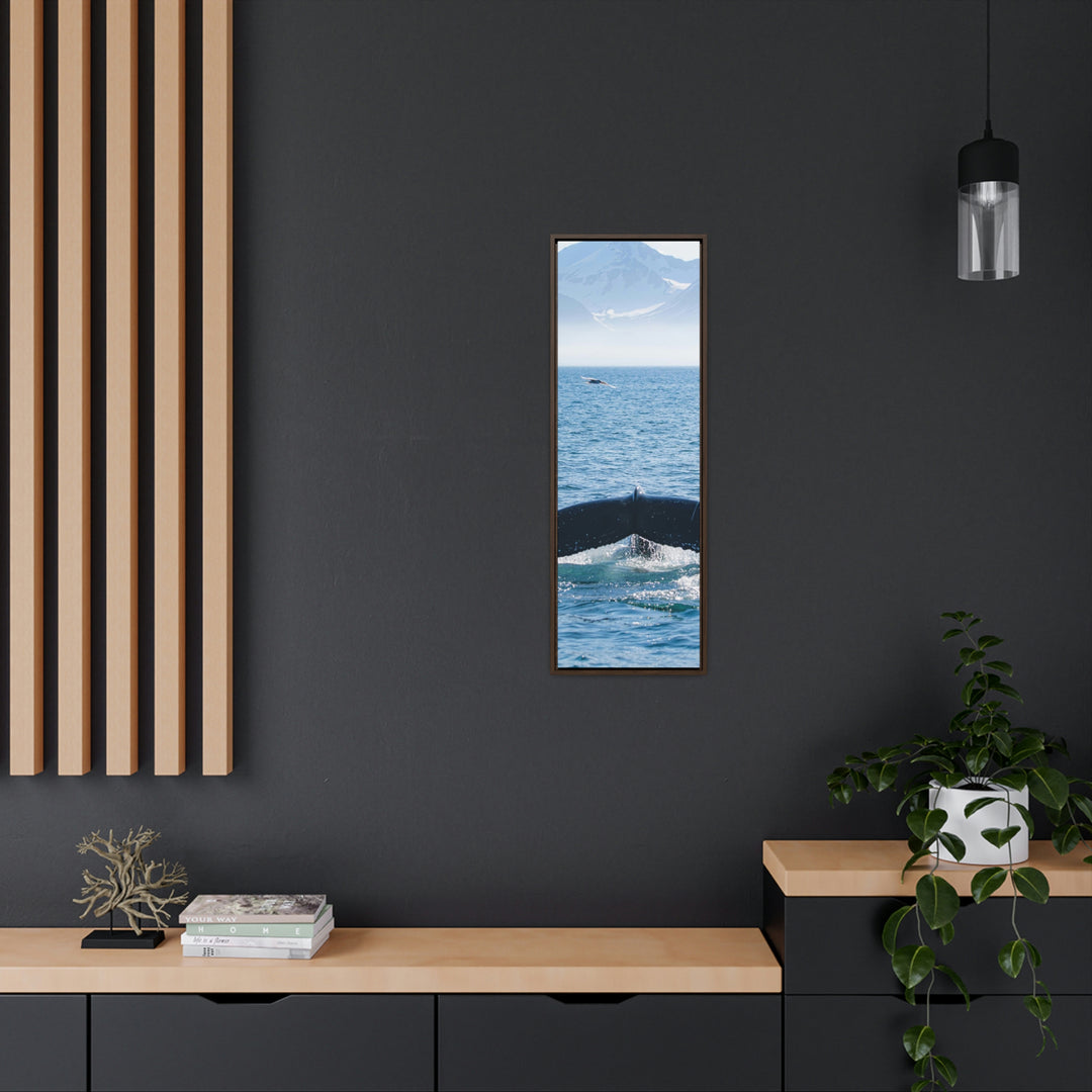 A Whale and A Mountain - Canvas with Frame