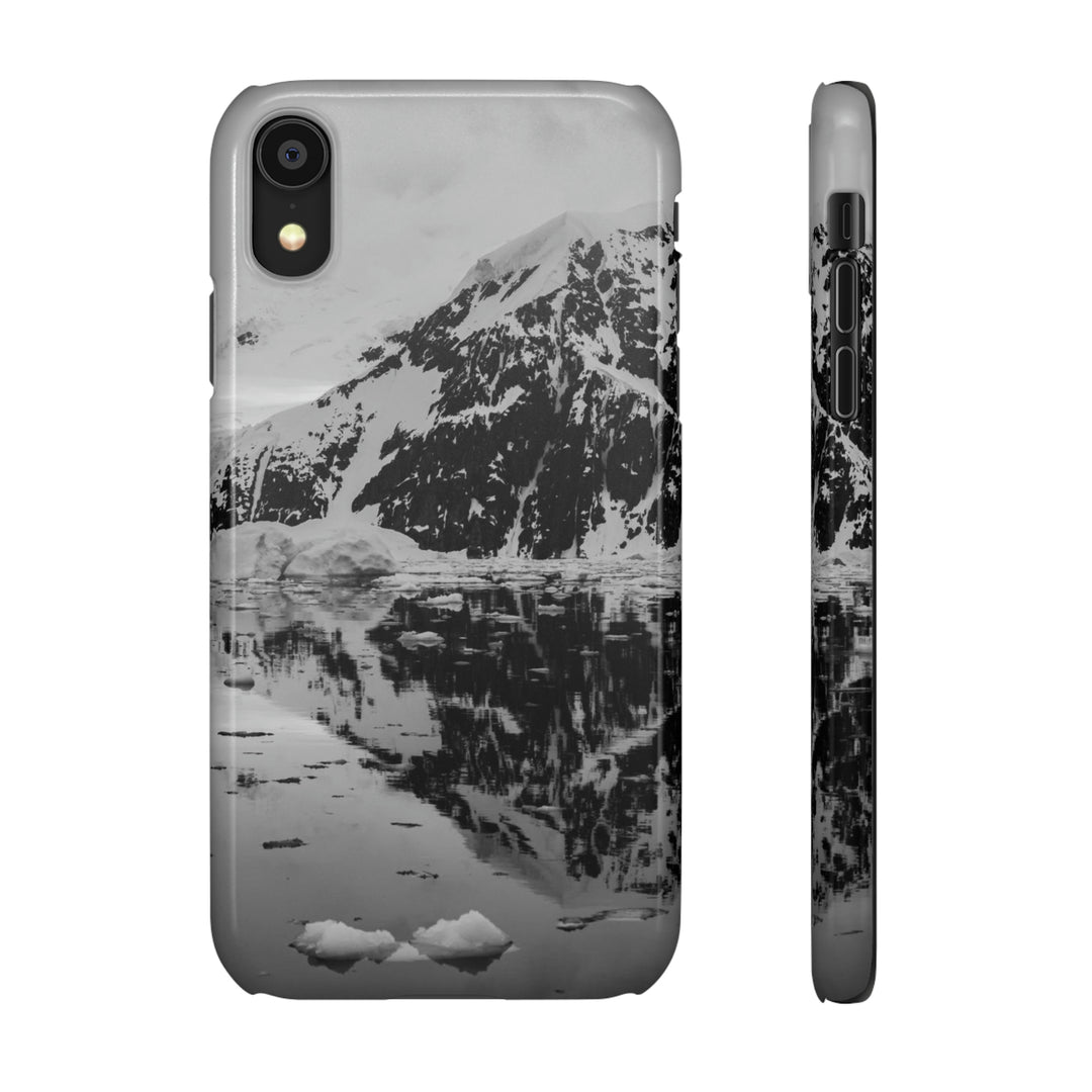 Reflected Calm in Black and White - Phone Case