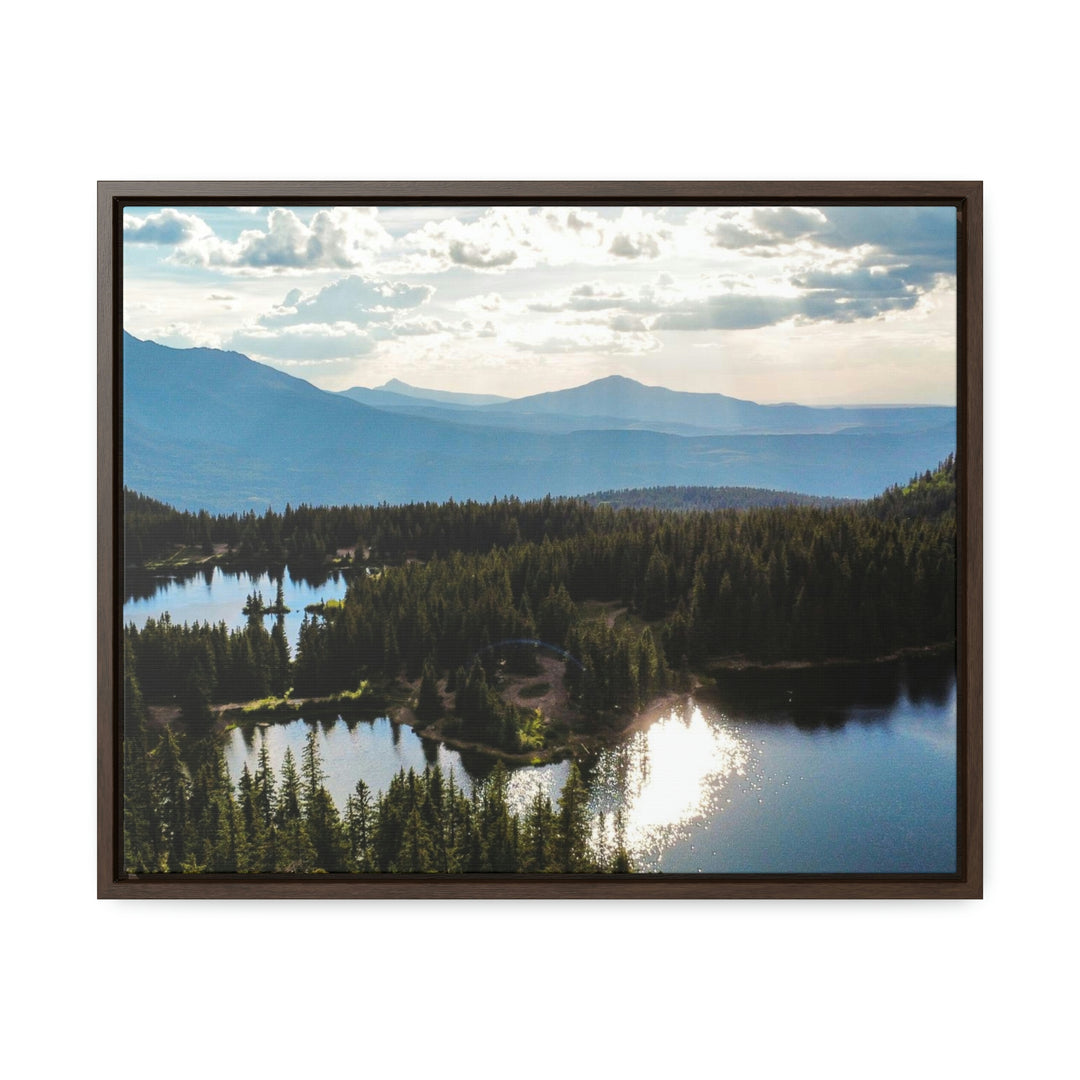 Cool Mountain Lakes - Canvas with Frame