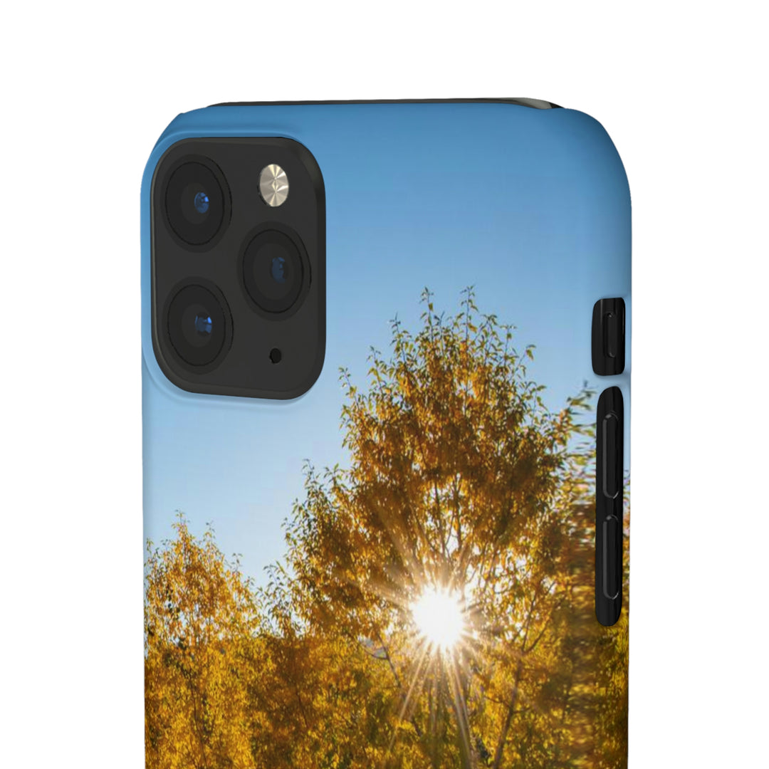 Sun Through the Aspens - Phone Case