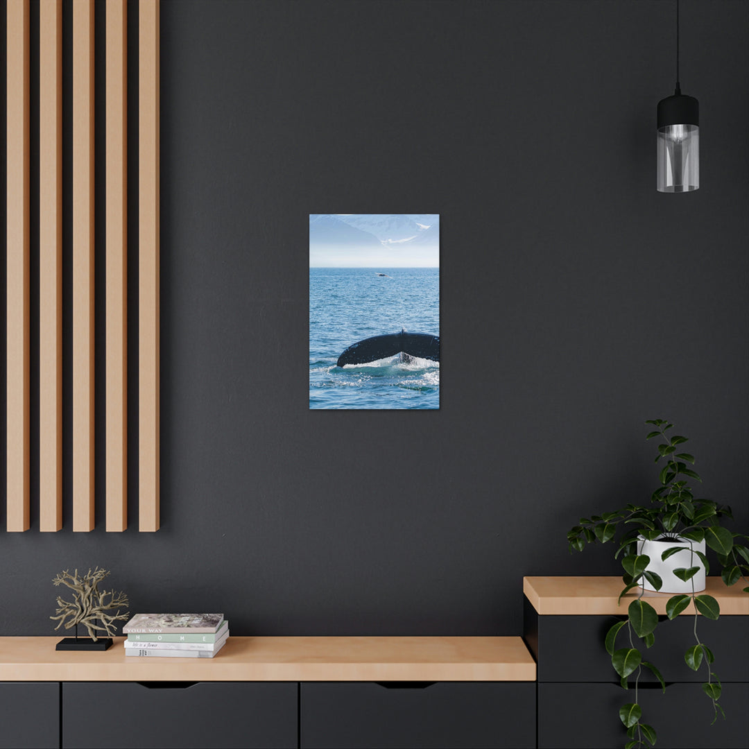 A Whale and A Mountain - Canvas