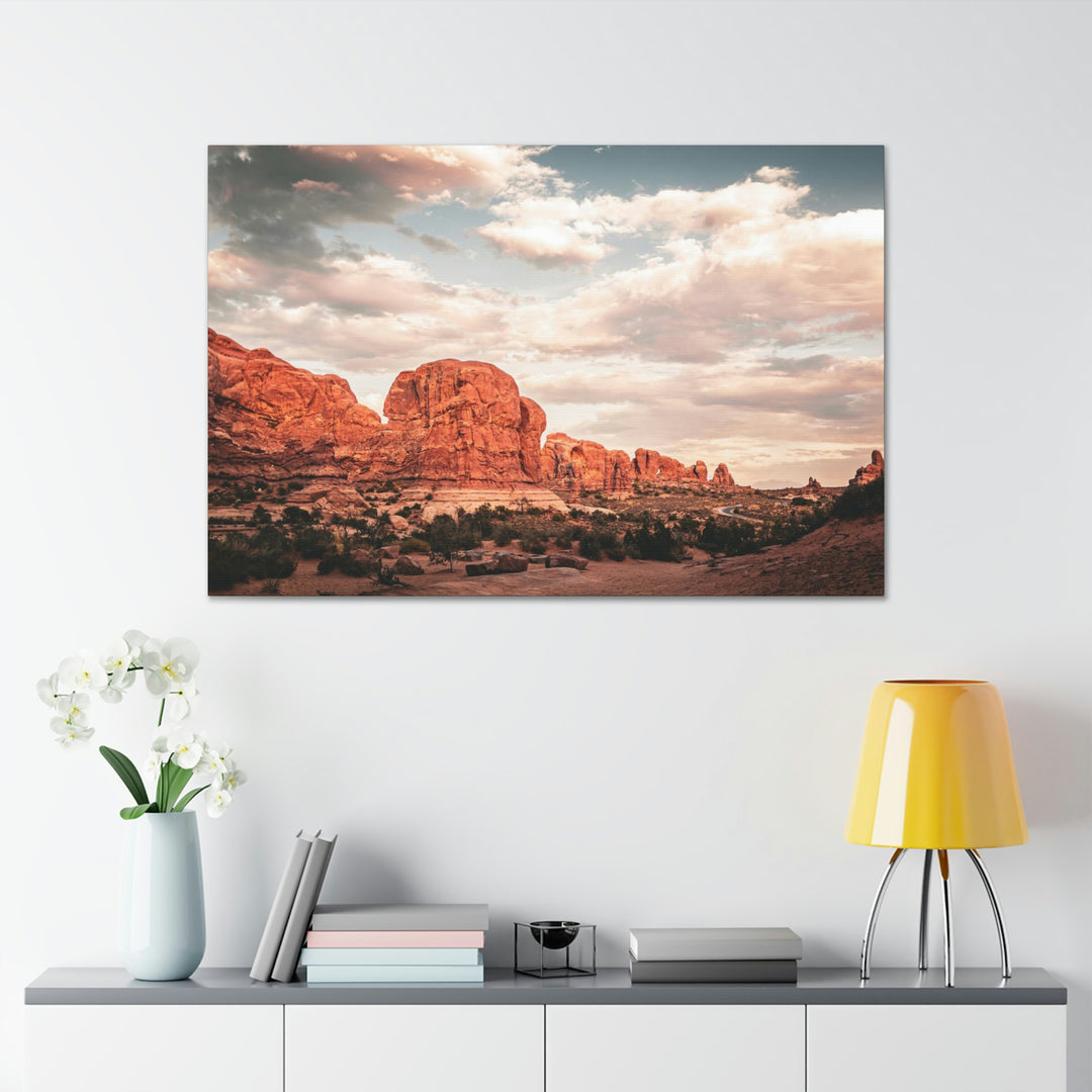 A Desert Sunset - Canvas