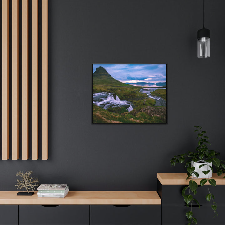 An Icelandic Sunset - Canvas with Frame