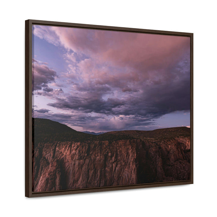 Painted Wall at Sunset Part 3 - Canvas with Frame