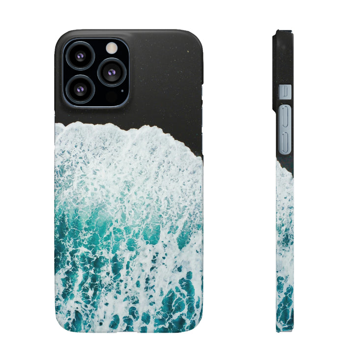 A Wave on Volcanic Sand - Phone Case