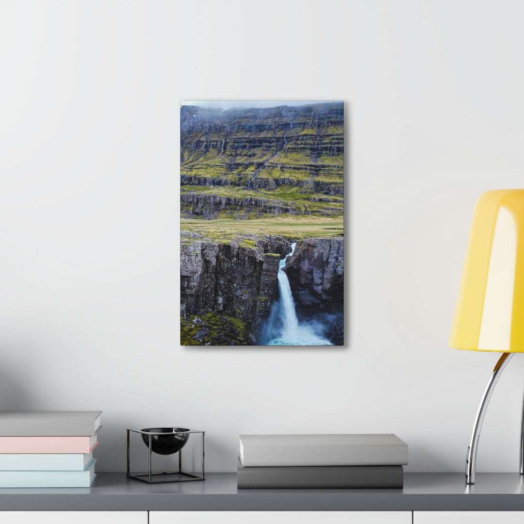 A Remote Waterfall - Canvas