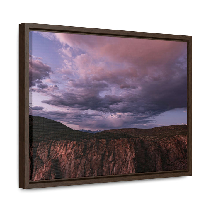 Painted Wall at Sunset Part 3 - Canvas with Frame