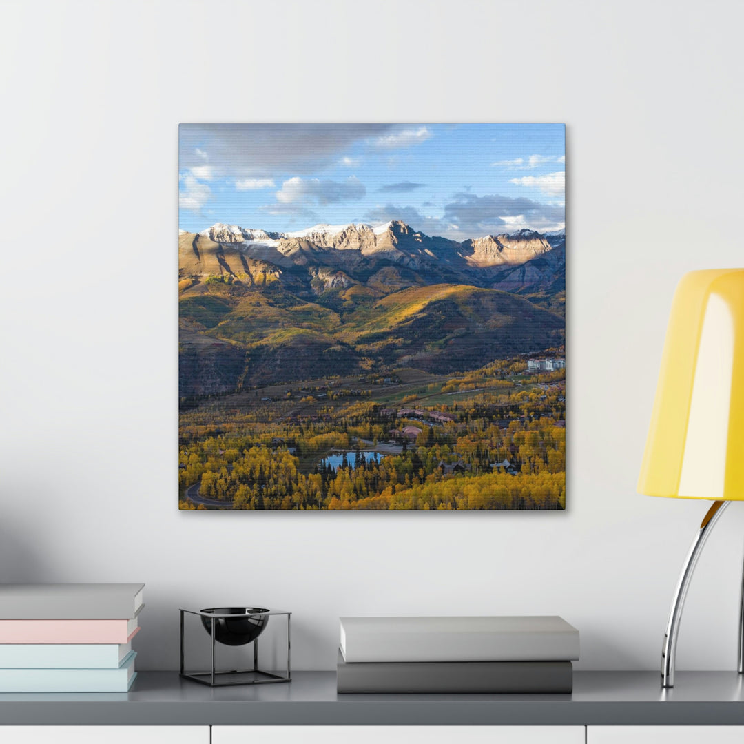 Glowing Mountainside - Canvas